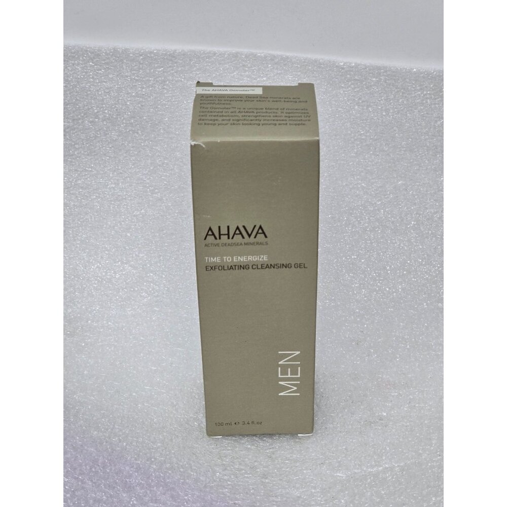 Ahava Men's Exfoliating Cleansing Gel With Dead Sea Minerals 100ml 3.4 oz